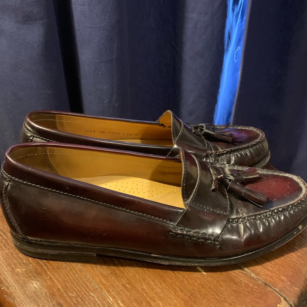 Cole Haan Nike Air Men's Tassel Loafers - Burgundy